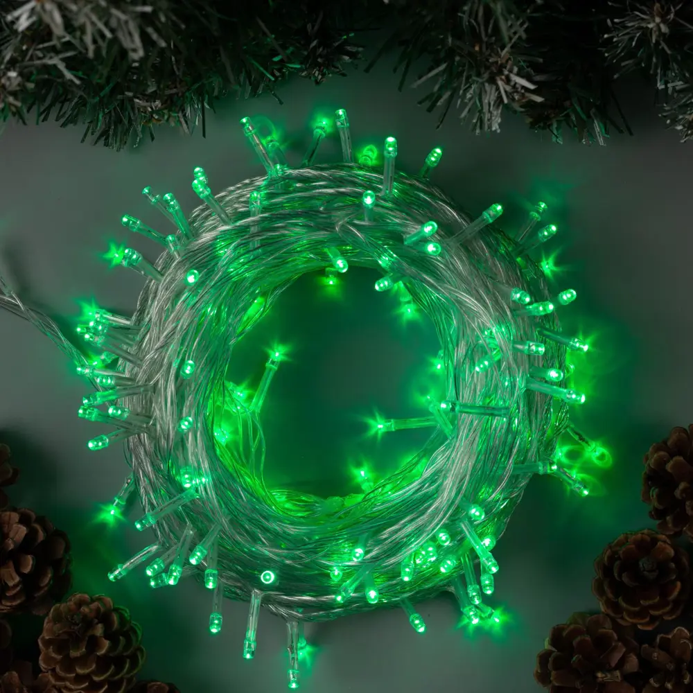 Фото Электрогирлянда комнатная Luazon lighting 3556809 нить 20 м 200 ламп прозрачный 8 режимов работы