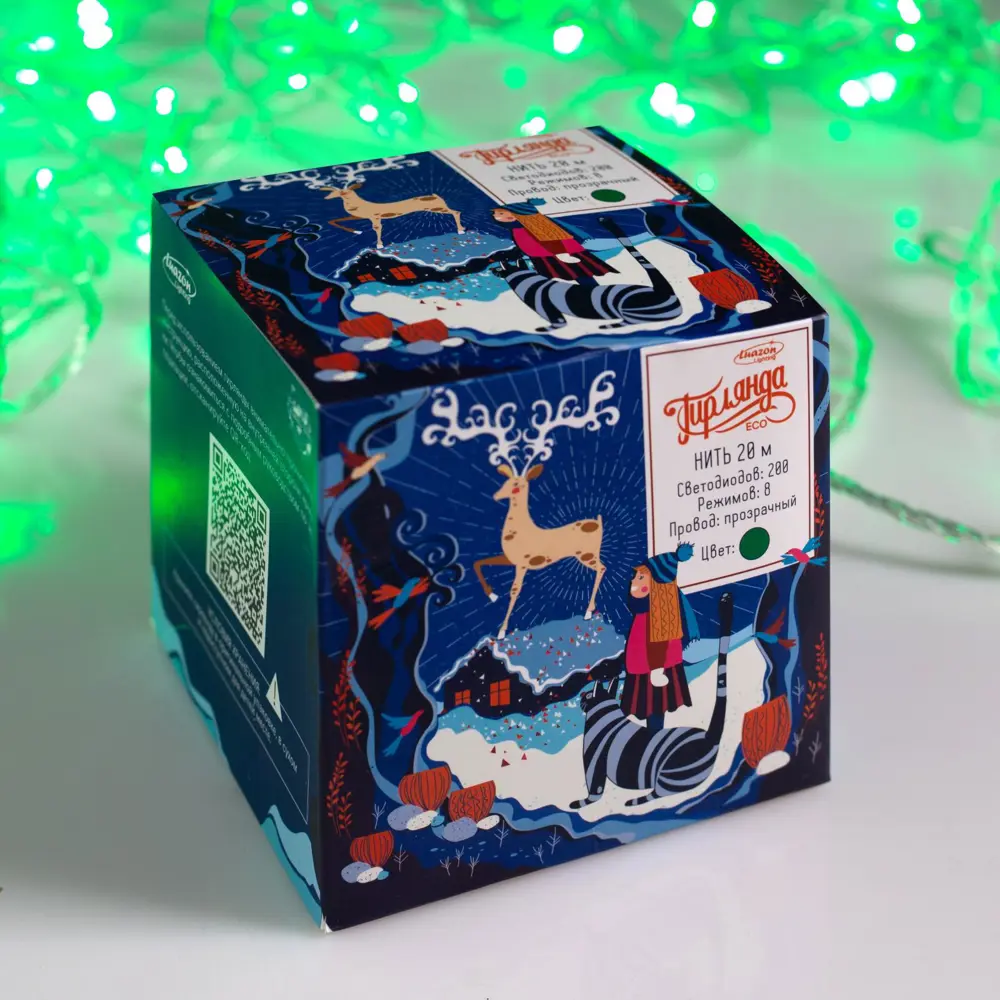 Фото 7 Электрогирлянда комнатная Luazon lighting 3556809 нить 20 м 200 ламп прозрачный 8 режимов работы