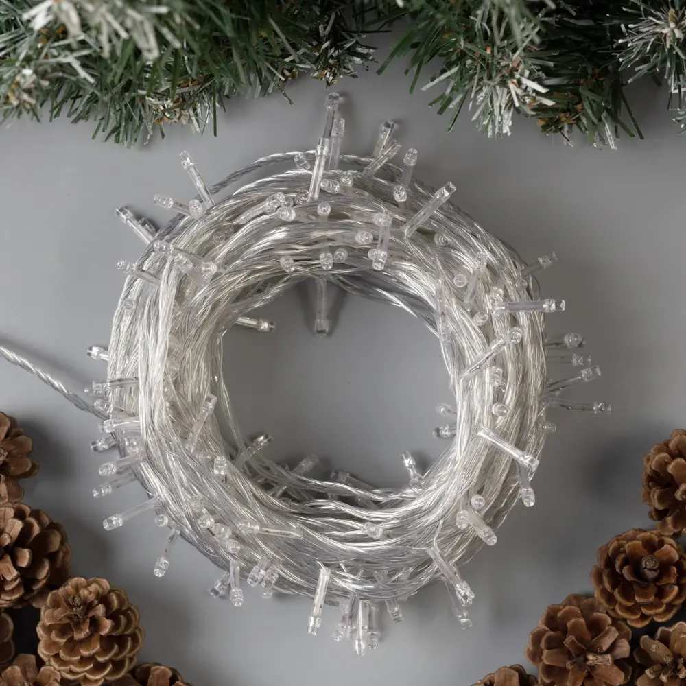 Фото 2 Электрогирлянда комнатная Luazon lighting 3556806 нить 20 м 200 ламп прозрачный 8 режимов работы