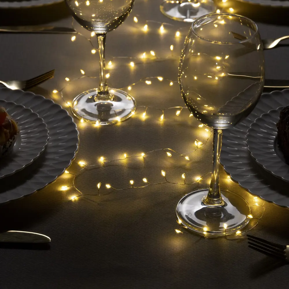 Фото Электрогирлянда комнатная Luazon lighting 5198403 роса 2 м 100 ламп прозрачный 1 режим работы Фото Электрогирлянда комнатная Luazon lighting 5198403 роса 2 м 100 ламп прозрачный 1 режим работы