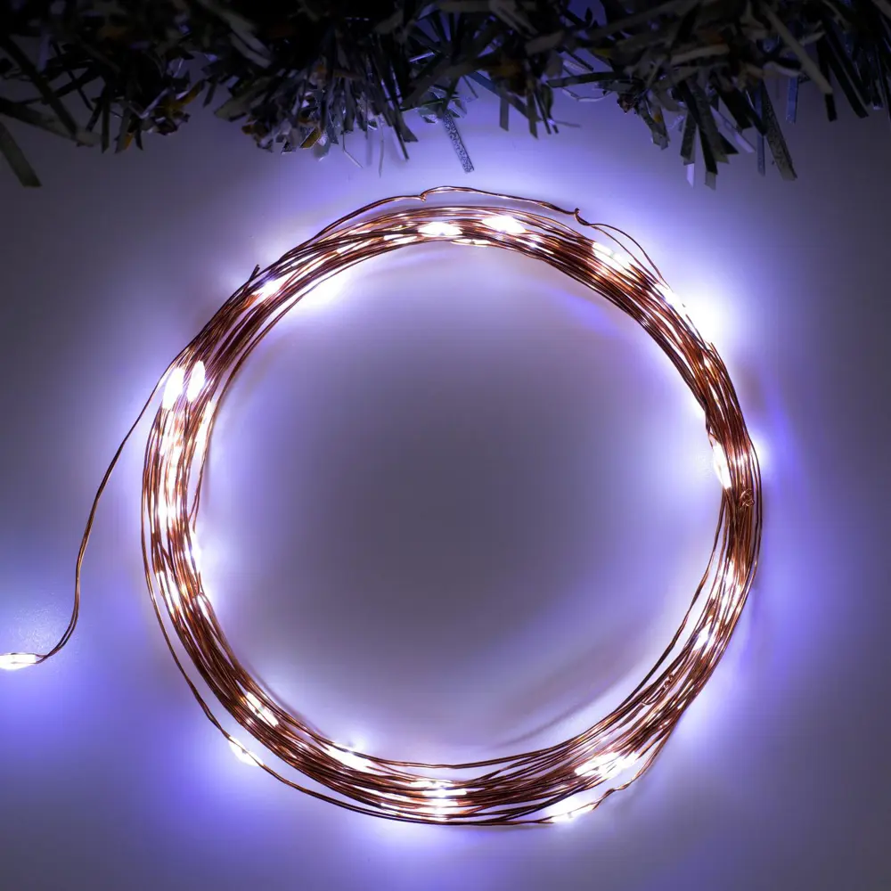 Фото Электрогирлянда комнатная Luazon lighting 5198318 нить 5 м 50 ламп прозрачный 2 режима работы Фото Электрогирлянда комнатная Luazon lighting 5198318 нить 5 м 50 ламп прозрачный 2 режима работы