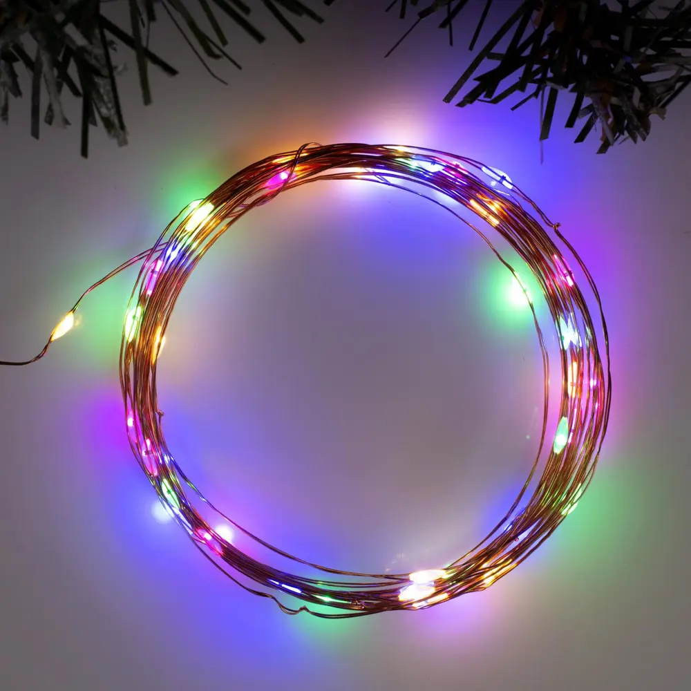 Фото Электрогирлянда комнатная Luazon lighting 5198317 роса 5 м 50 ламп прозрачный 2 режима работы Фото Электрогирлянда комнатная Luazon lighting 5198317 роса 5 м 50 ламп прозрачный 2 режима работы