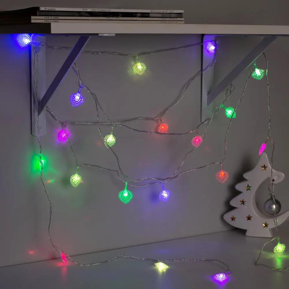 Фото 4 Электрогирлянда комнатная Luazon lighting 1080381 нить 5 м 20 ламп прозрачный 1 режим работы Фото 4 Электрогирлянда комнатная Luazon lighting 1080381 нить 5 м 20 ламп прозрачный 1 режим работы