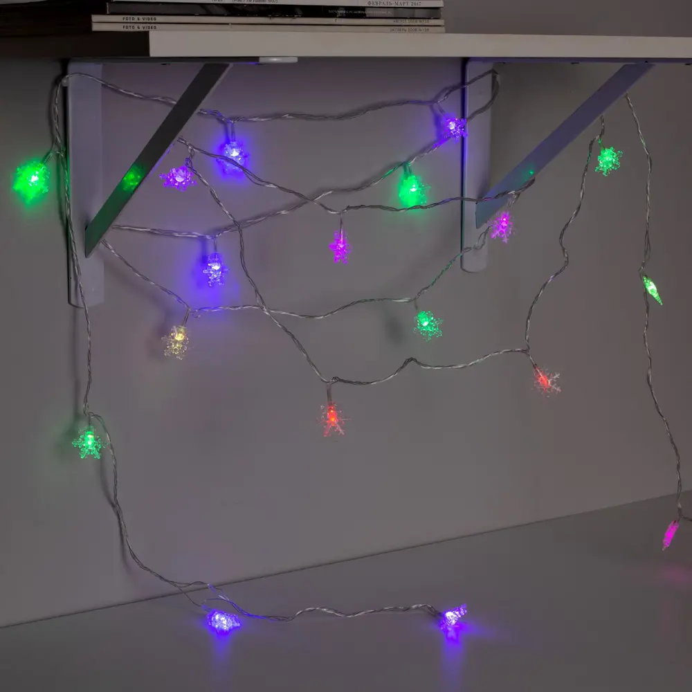 Фото 4 Электрогирлянда комнатная Luazon lighting 541525 нить 5 м 20 ламп прозрачный 1 режим работы Фото 4 Электрогирлянда комнатная Luazon lighting 541525 нить 5 м 20 ламп прозрачный 1 режим работы