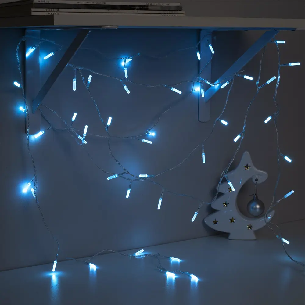 Фото 3 Электрогирлянда комнатная Luazon lighting 3590718 нить 5 м 50 ламп прозрачный 8 режимов работы Фото 3 Электрогирлянда комнатная Luazon lighting 3590718 нить 5 м 50 ламп прозрачный 8 режимов работы