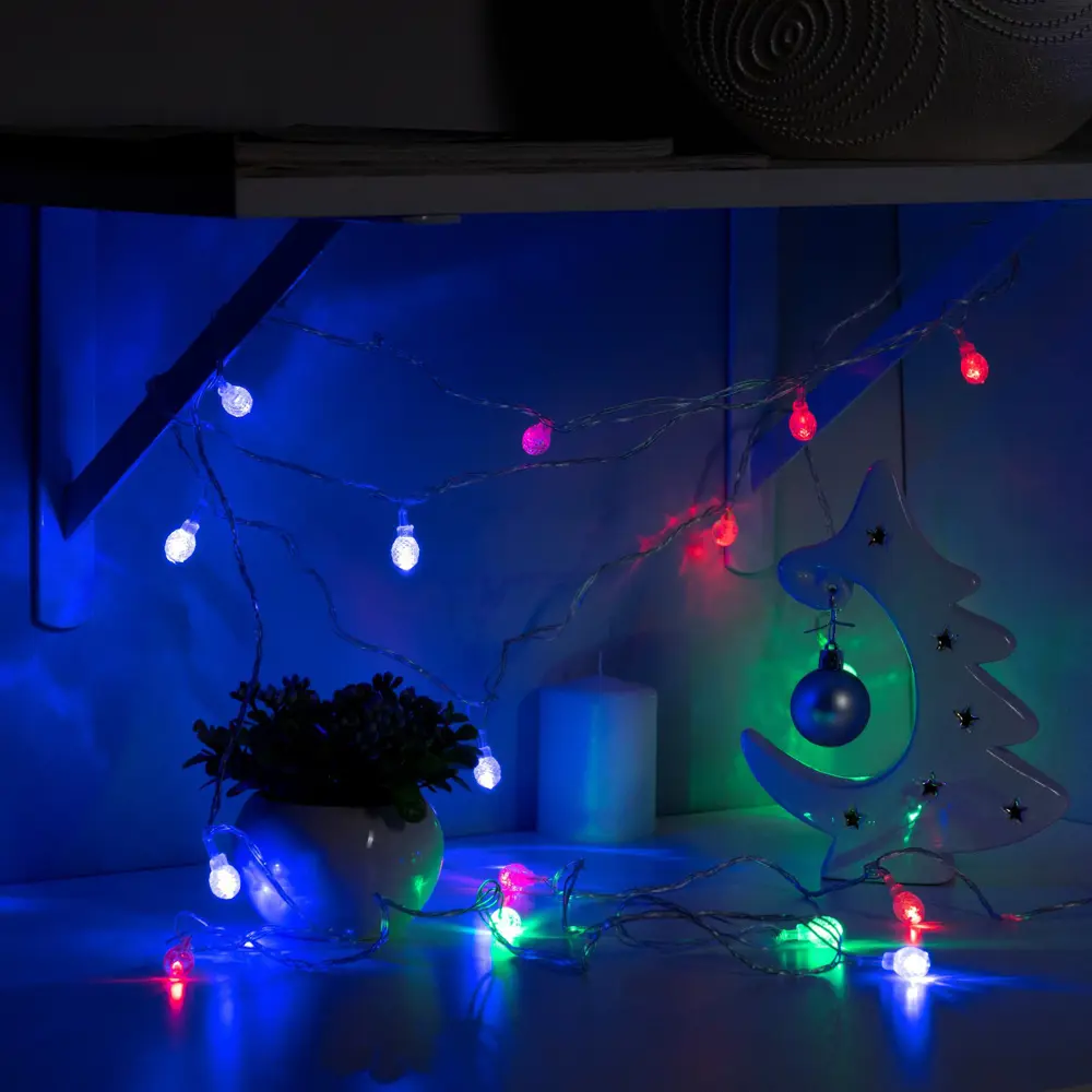 Фото 3 Электрогирлянда комнатная Luazon lighting 671582 нить 5 м 20 ламп прозрачный 1 режим работы Фото 3 Электрогирлянда комнатная Luazon lighting 671582 нить 5 м 20 ламп прозрачный 1 режим работы