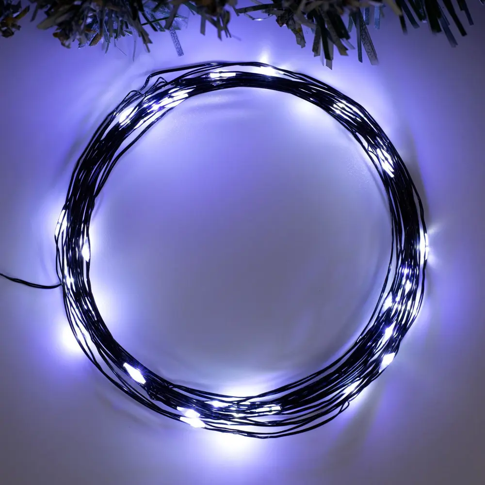 Фото Электрогирлянда комнатная Luazon lighting 5198323 роса 5 м 50 ламп прозрачный 2 режима работы Фото Электрогирлянда комнатная Luazon lighting 5198323 роса 5 м 50 ламп прозрачный 2 режима работы