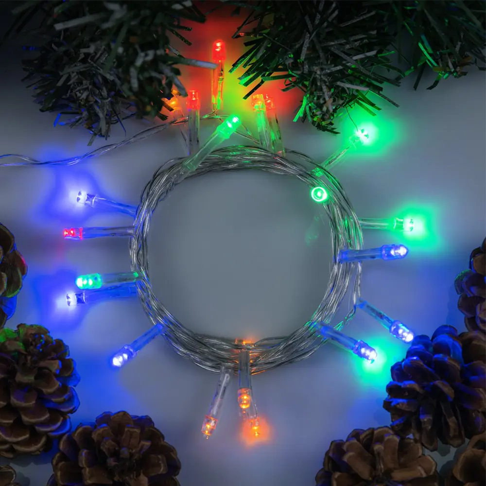 Фото Электрогирлянда комнатная Luazon lighting 2361592 нить 2.5 м 25 ламп прозрачный 1 режим работы