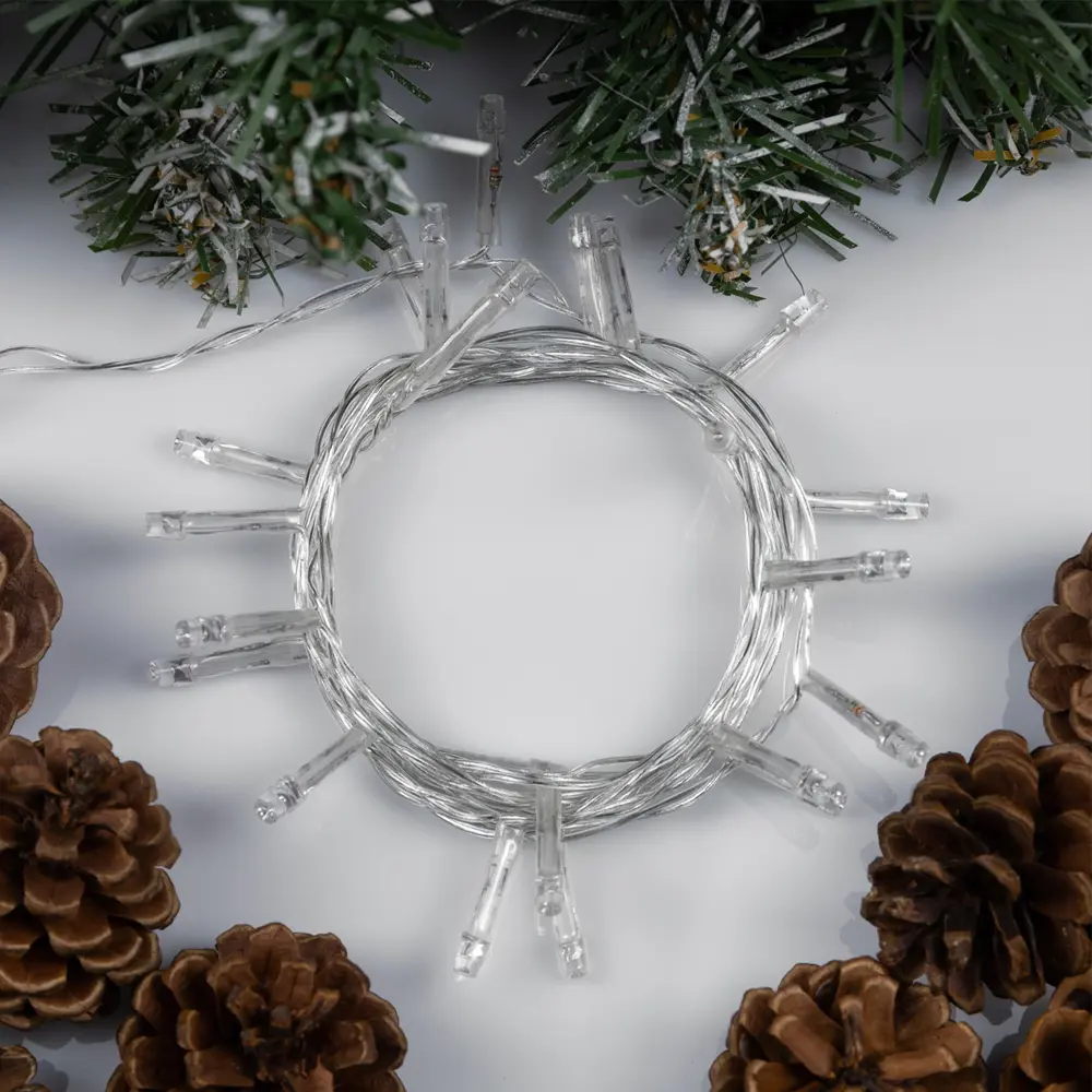 Фото 2 Электрогирлянда комнатная Luazon lighting 2361592 нить 2.5 м 25 ламп прозрачный 1 режим работы