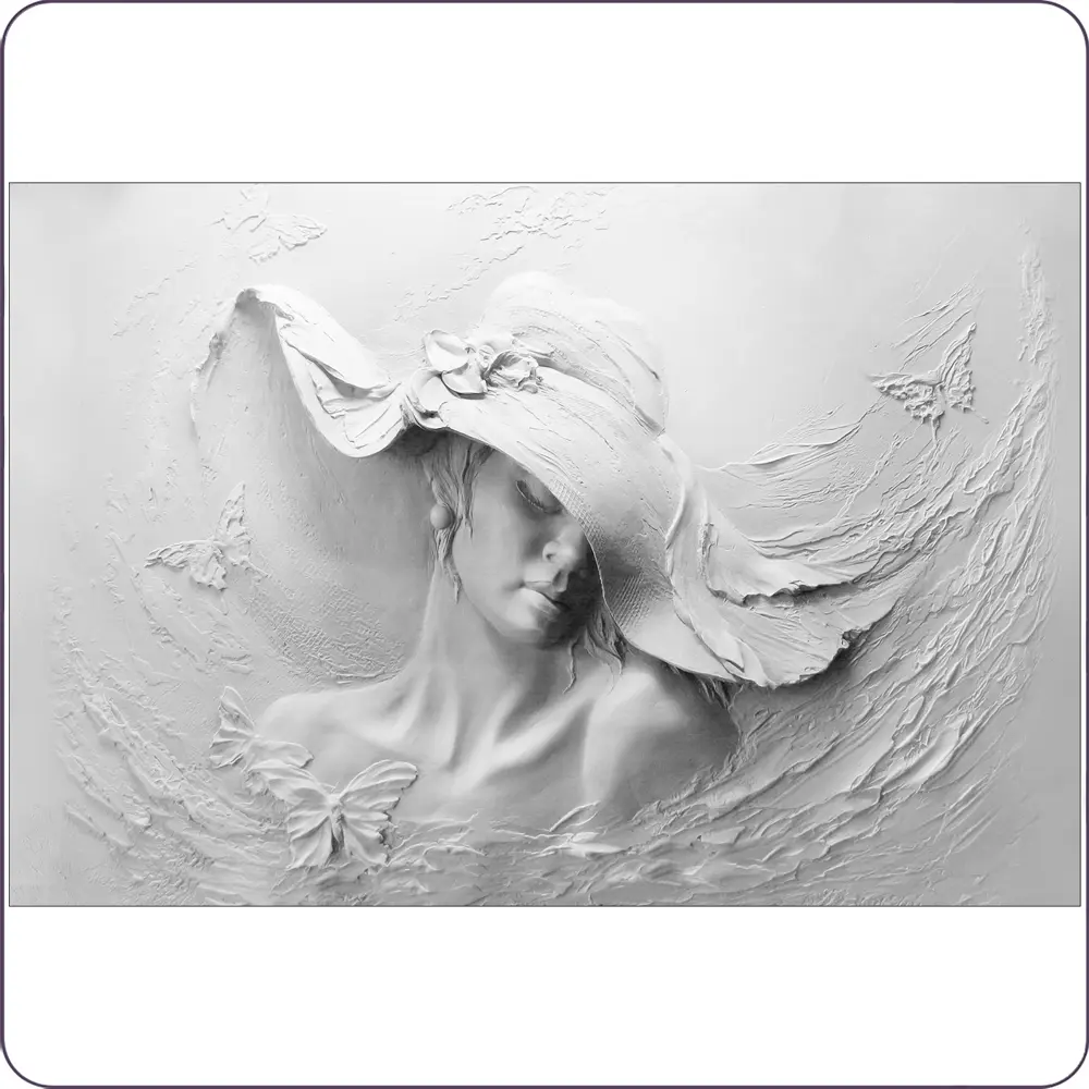 Фото 2 Фотообои флизелиновые Bartonwall 400x270 см Барельеф Девушка M080-G