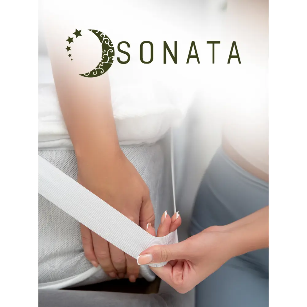 Фото 2 Матрас-топпер Sonata Алоэ с массажным эффектом 180x200x9 см беспружинный, двуспальный Фото 2 Матрас-топпер Sonata Алоэ с массажным эффектом 180x200x9 см беспружинный, двуспальный
