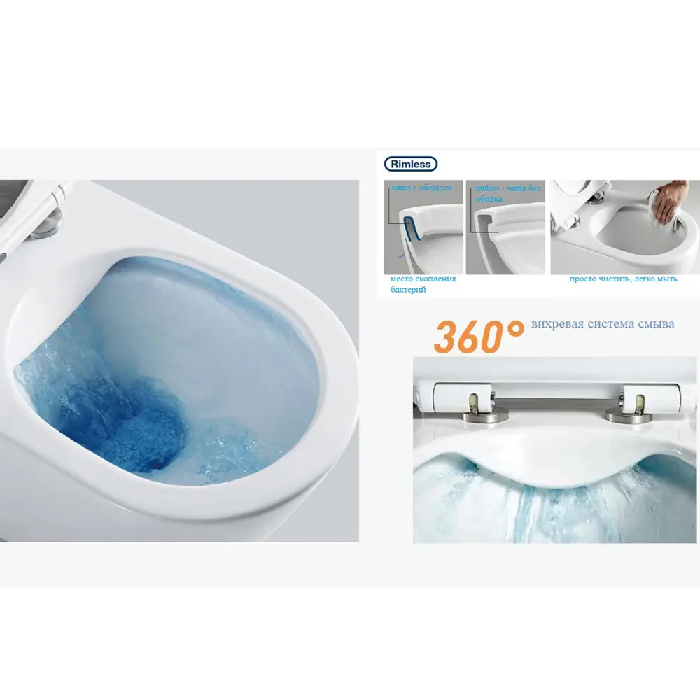 Фото 7 Комплект инсталляция с унитазом Ceruttispa Ct9840 9840 цвет белый Фото 7 Комплект инсталляция с унитазом Ceruttispa Ct9840 9840 цвет белый