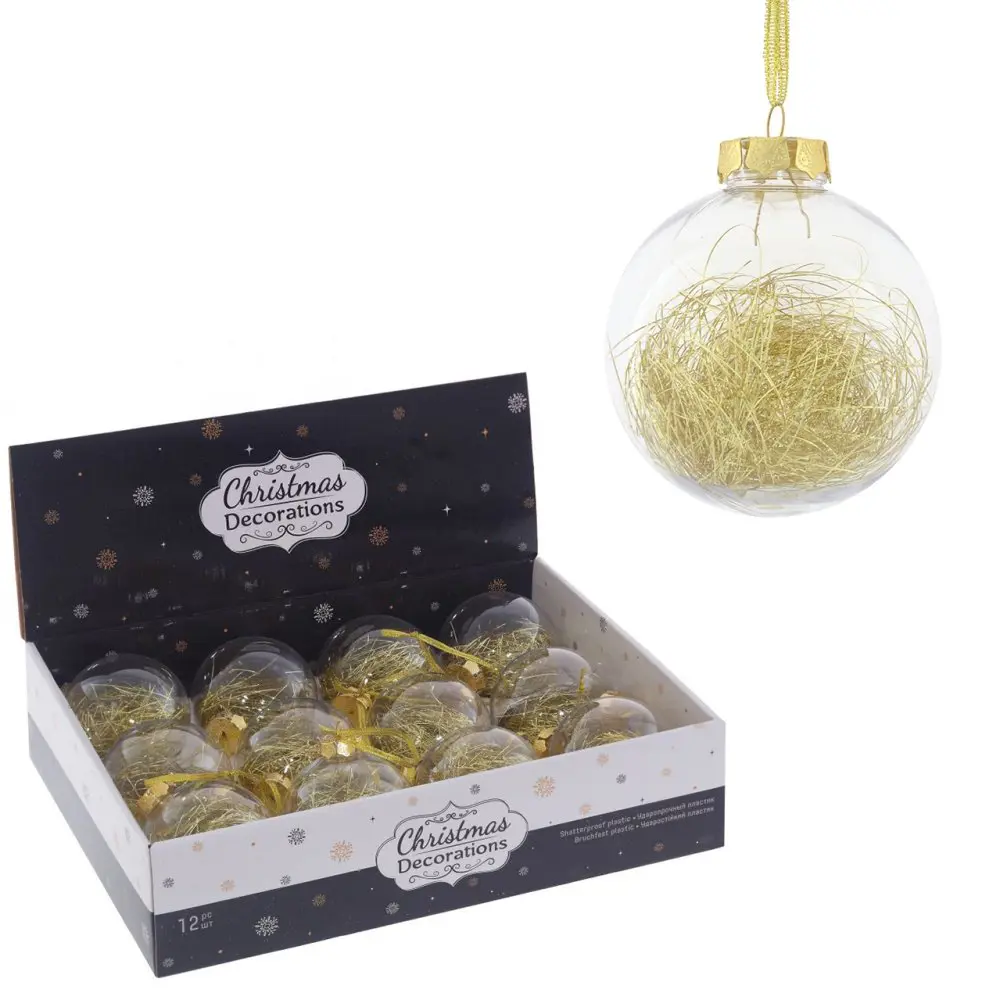 Фото Набор елочных шаров 753304 8 см ПВХ желтый/золотой 12 шт Фото Набор елочных шаров 753304 8 см ПВХ желтый/золотой 12 шт