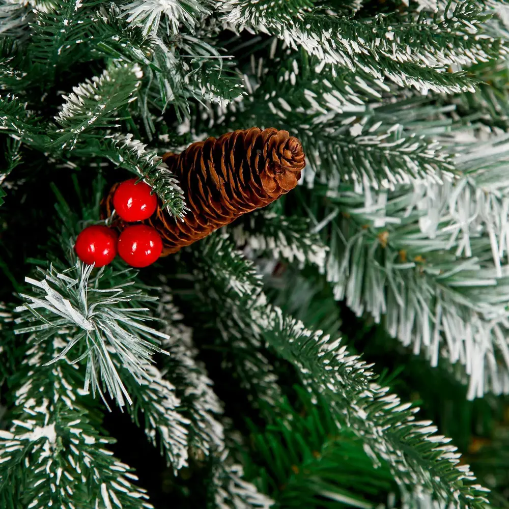 Фото 2 Ель новогодняя искусственная Зимнее волшебство 185428 Виктория заснеженная 150 см