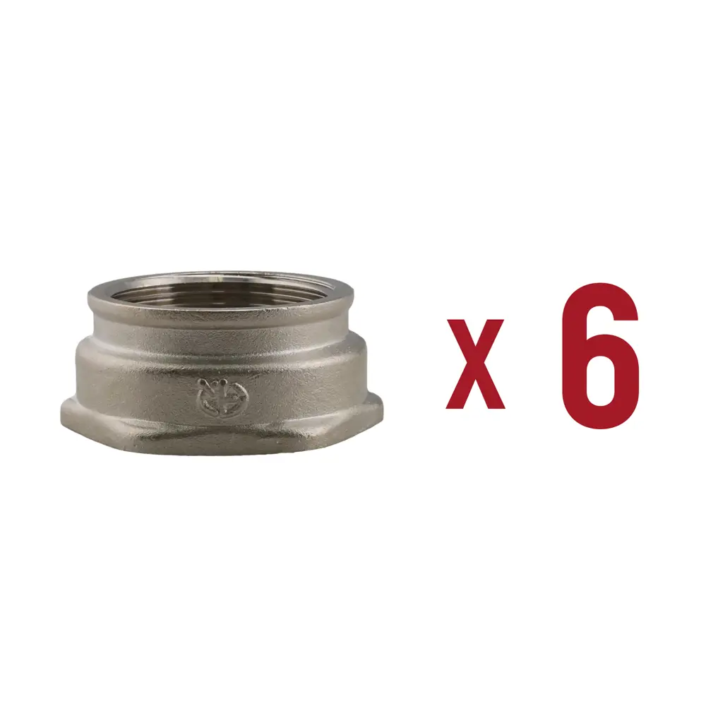 Фото Муфта переходная Aqualink 1 1/2"x1 1/4" ВР латунь 6 шт Фото Муфта переходная Aqualink 1 1/2"x1 1/4" ВР латунь 6 шт