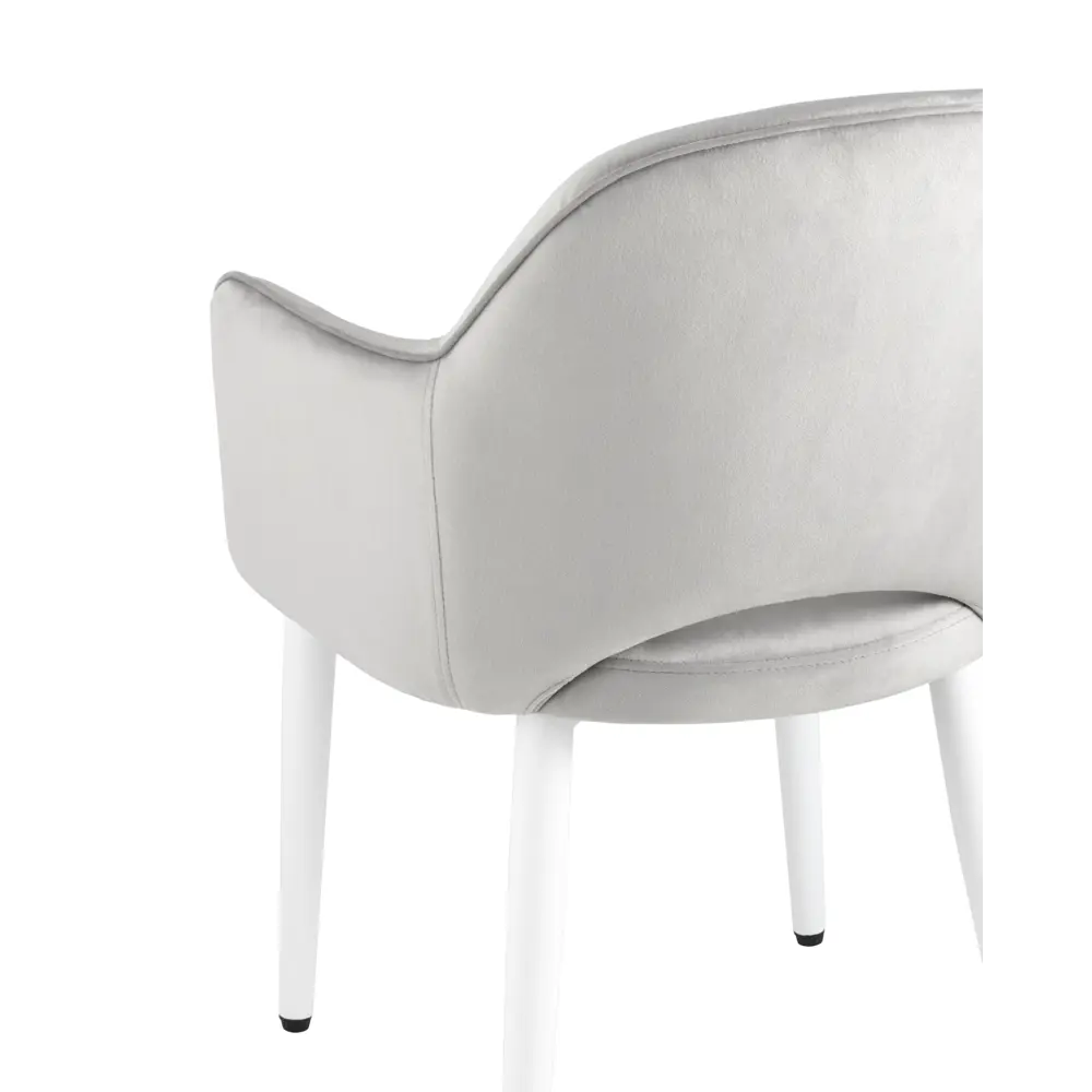 Фото 7 Кухонный стул Stool Group Венера new 82x64x49 см велюр цвет серебристый Фото 7 Кухонный стул Stool Group Венера new 82x64x49 см велюр цвет серебристый