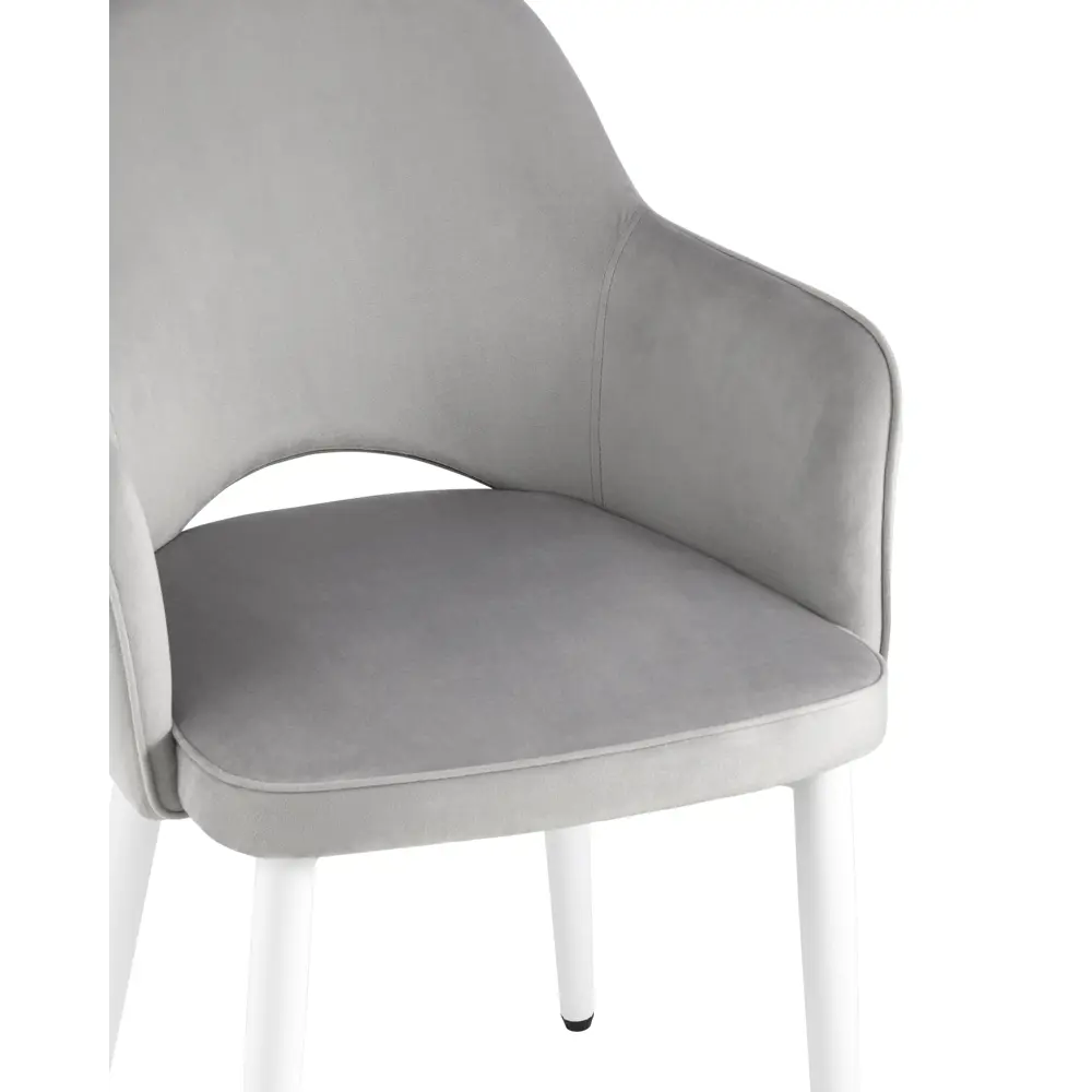 Фото 8 Кухонный стул Stool Group Венера new 82x64x49 см велюр цвет серебристый Фото 8 Кухонный стул Stool Group Венера new 82x64x49 см велюр цвет серебристый