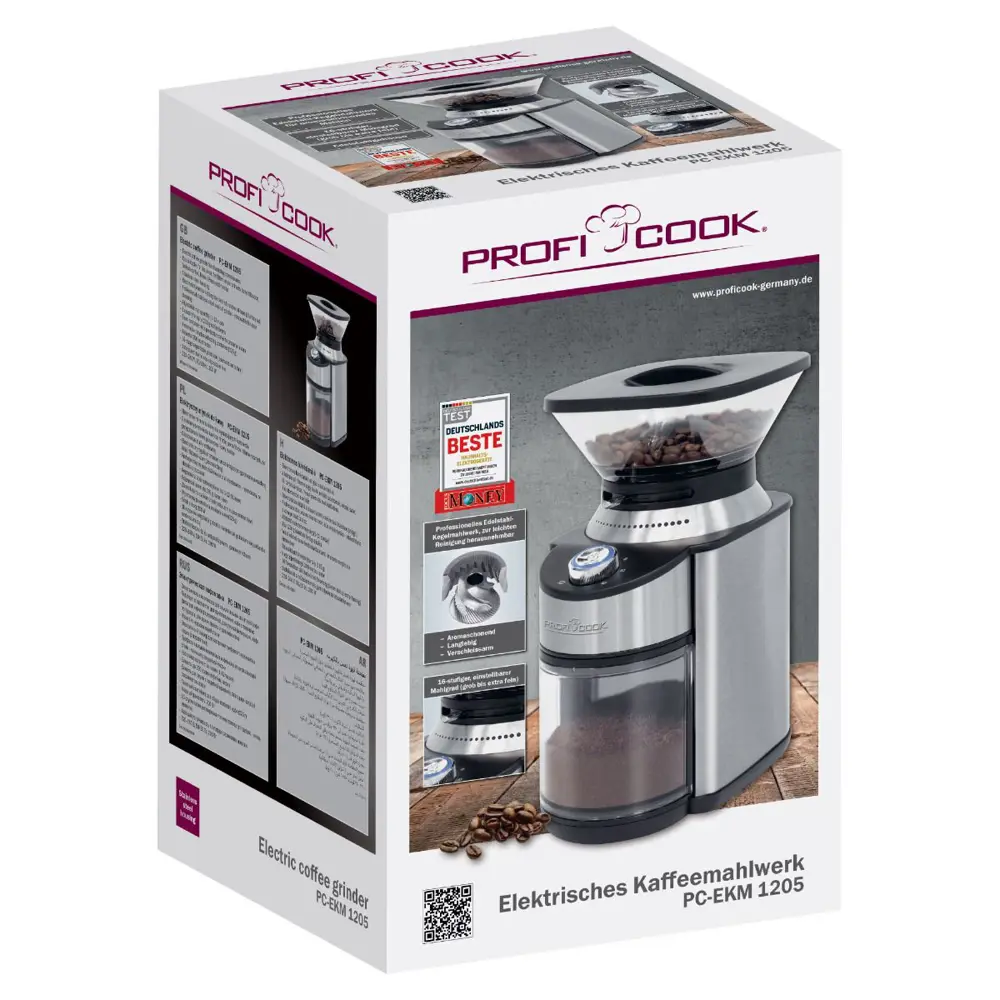 Фото 4 Кофемолка Profi cook PC-EKM 1205 200 Вт цвет стальной Фото 4 Кофемолка Profi cook PC-EKM 1205 200 Вт цвет стальной