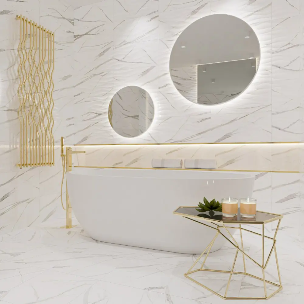 Фото 7 Керамическая плитка Тянь-шань 67895 30x60см 1.8 м² цвет белый, цена за упаковку Фото 7 Керамическая плитка Тянь-шань 67895 30x60см 1.8 м² цвет белый, цена за упаковку