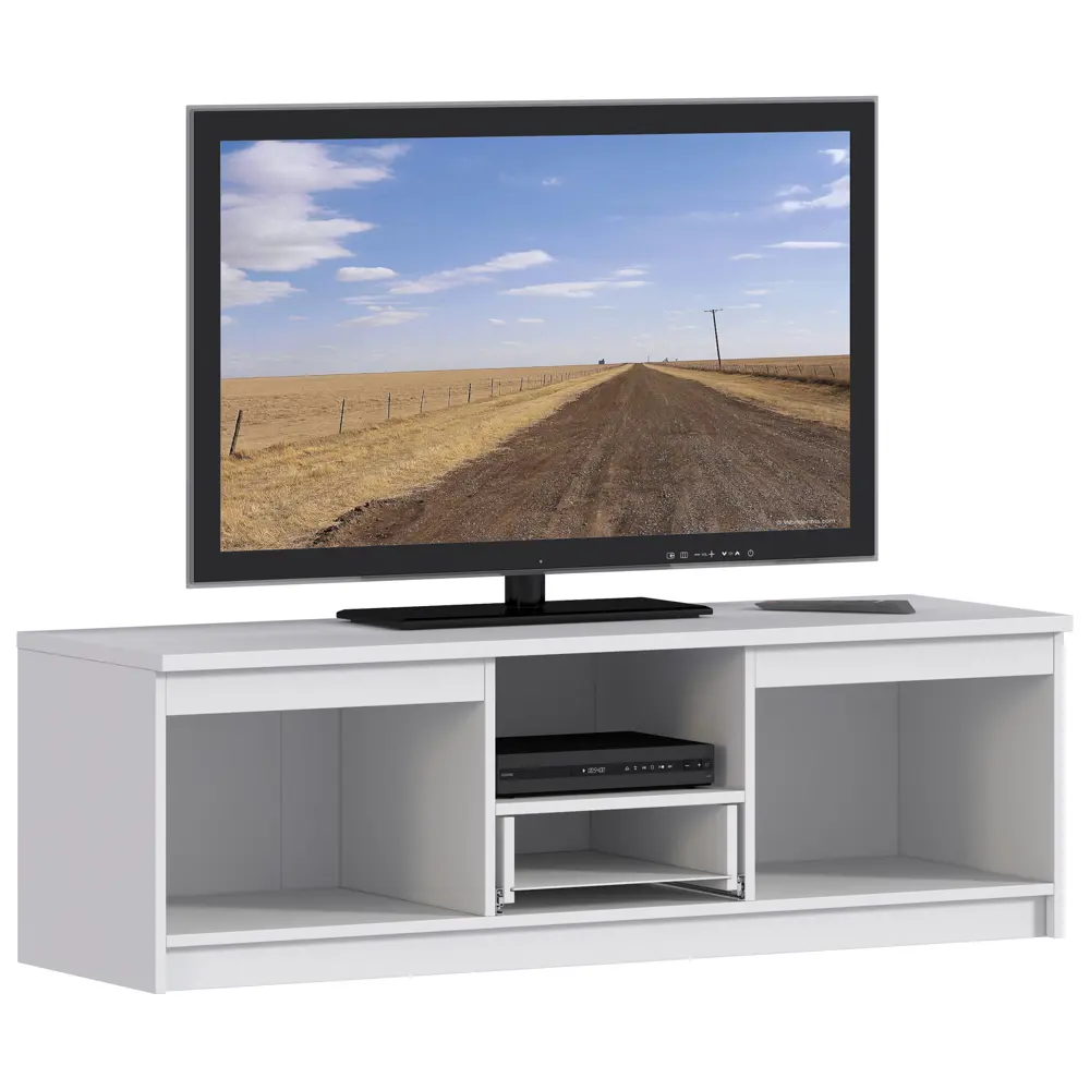 Фото 3 Тумба под телевизор Столплит Веста 140x44.6x44 см ЛДСП цвет белый Фото 3 Тумба под телевизор Столплит Веста 140x44.6x44 см ЛДСП цвет белый