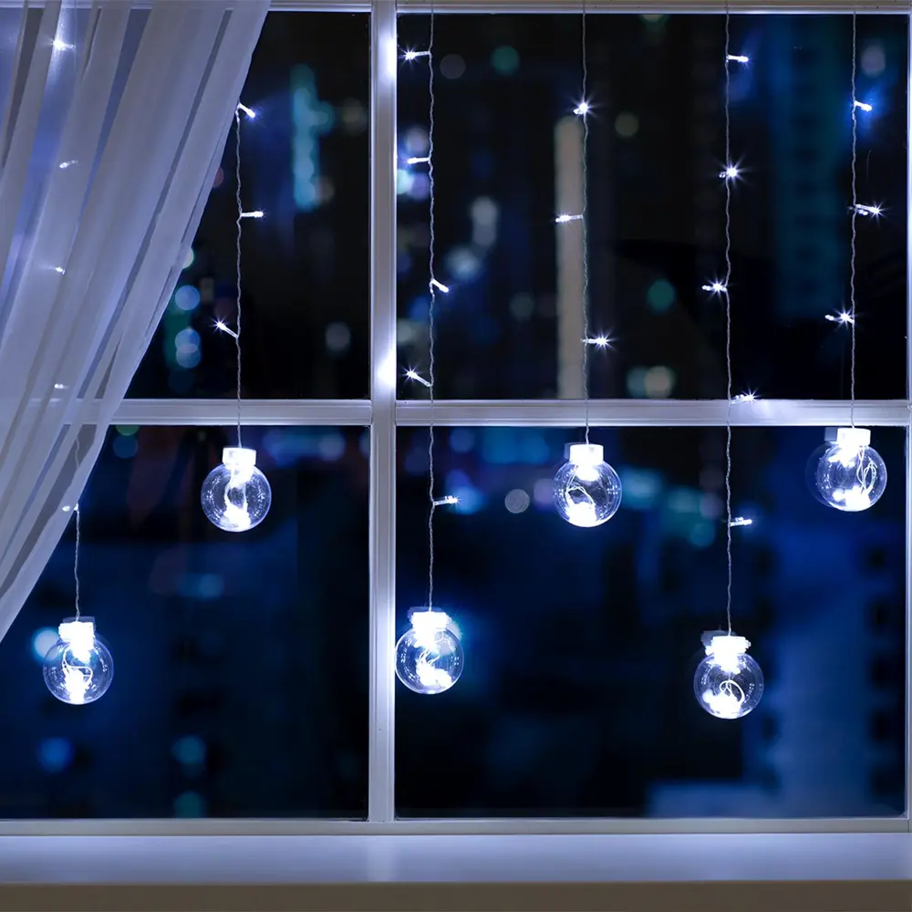Фото Электрогирлянда комнатная Luazon lighting 2361717 бахрома 2.4x2.4 м 108 ламп холодный белый (голубой) 8 режимов работы Фото Электрогирлянда комнатная Luazon lighting 2361717 бахрома 2.4x2.4 м 108 ламп холодный белый (голубой) 8 режимов работы