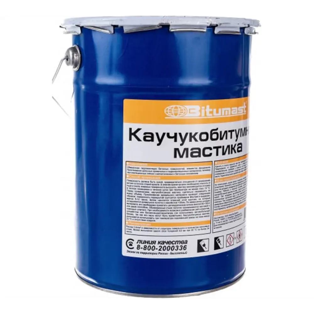 Фото Мастика Bitumast каучукобитумная 5л