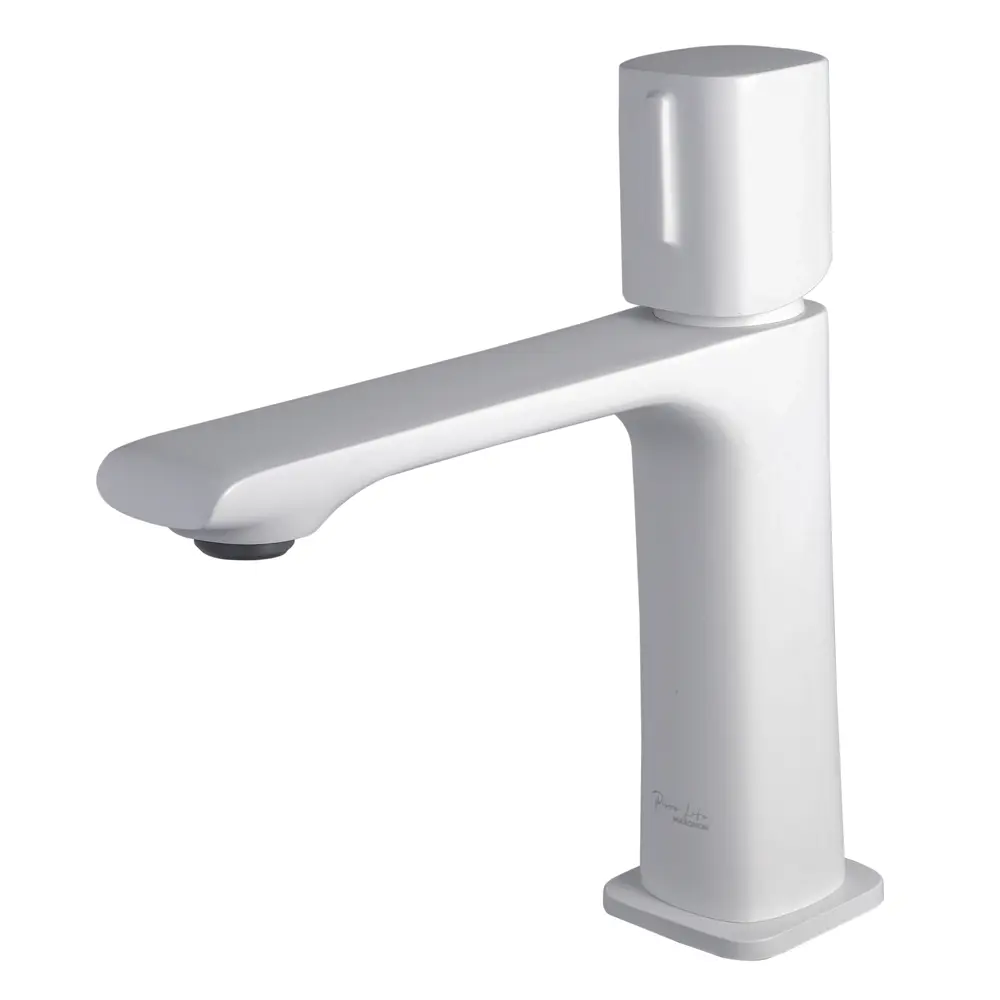 Фото Смеситель для раковины Maxonor PL1089-8 однорычажный цвет белый Фото Смеситель для раковины Maxonor PL1089-8 однорычажный цвет белый