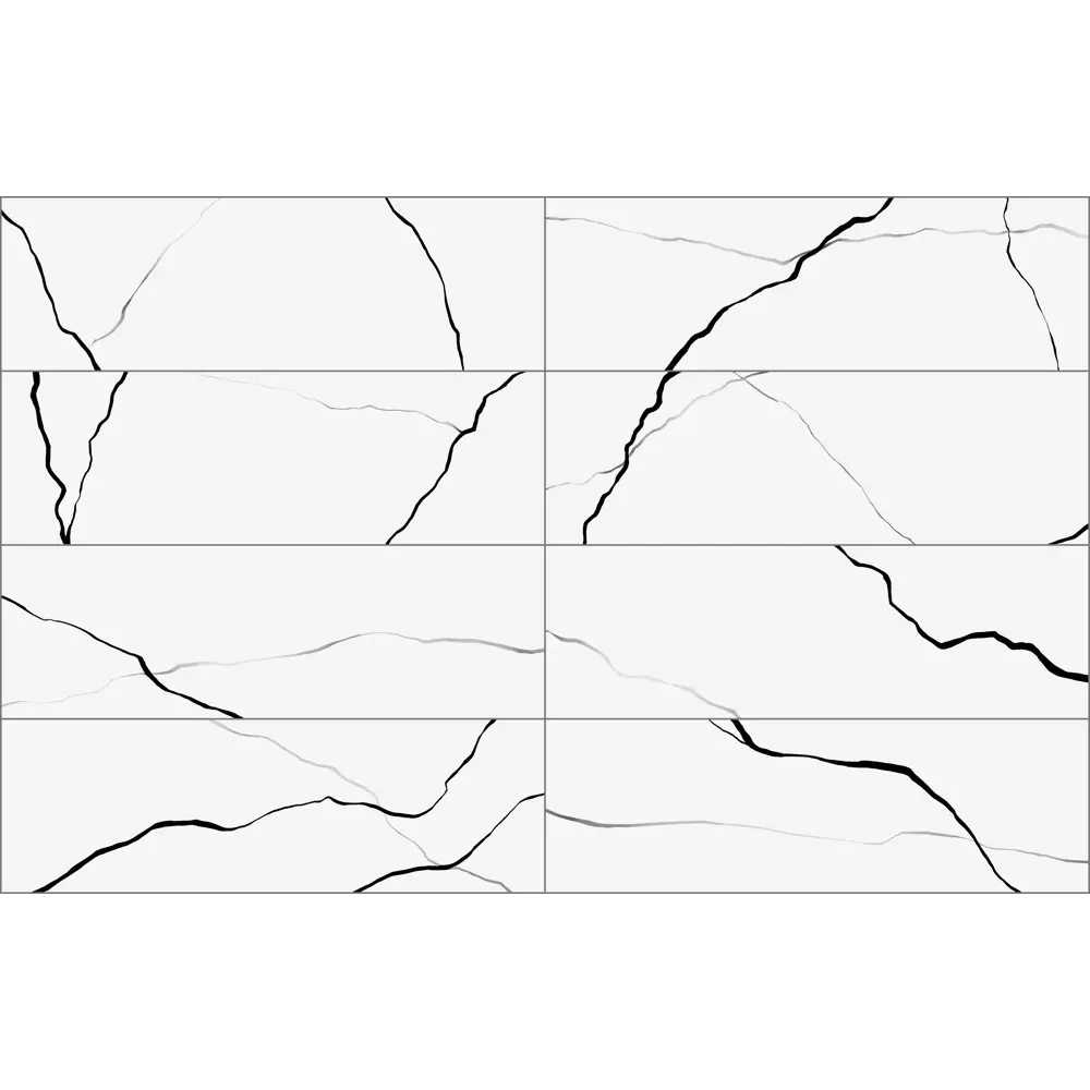 Фото 3 Настенная плитка LB Ceramics Одри 20x60 см 0.84 м² цвет белый