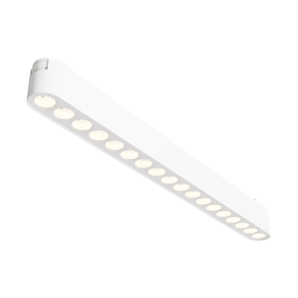 Фото Трековый светильник линейный светодиодный Maytoni Tr082-1-18w4k-m-w 16 Вт 7 м² цвет белый Фото Трековый светильник линейный светодиодный Maytoni Tr082-1-18w4k-m-w 16 Вт 7 м² цвет белый