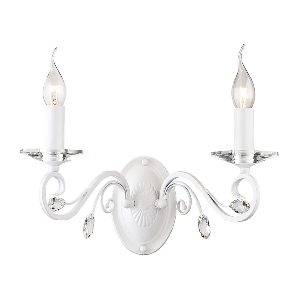 Фото Настенный светильник Favourite 1101-2w цвет белый Фото Настенный светильник Favourite 1101-2w цвет белый