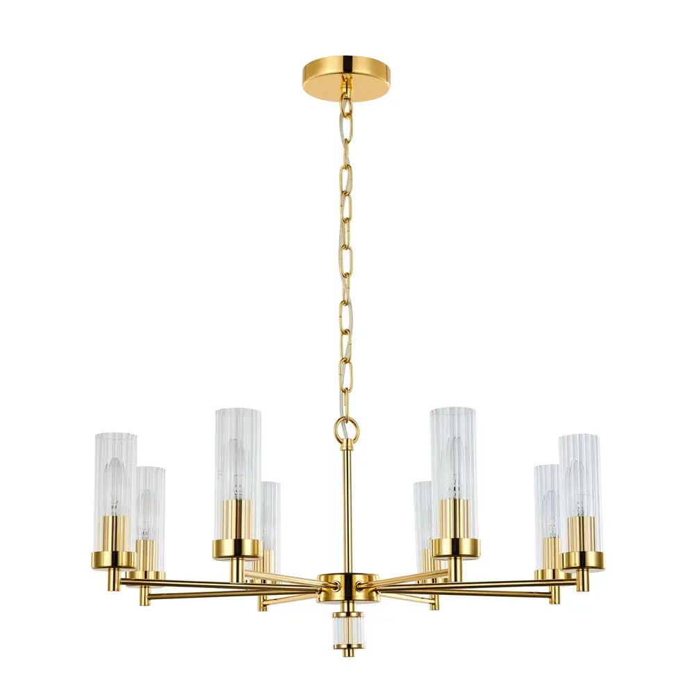 Фото 2 Люстра подвесная светодиодная Favourite Aesthetic 1462-8P 8 ламп 16 м² цвет желтый Фото 2 Люстра подвесная светодиодная Favourite Aesthetic 1462-8P 8 ламп 16 м² цвет желтый