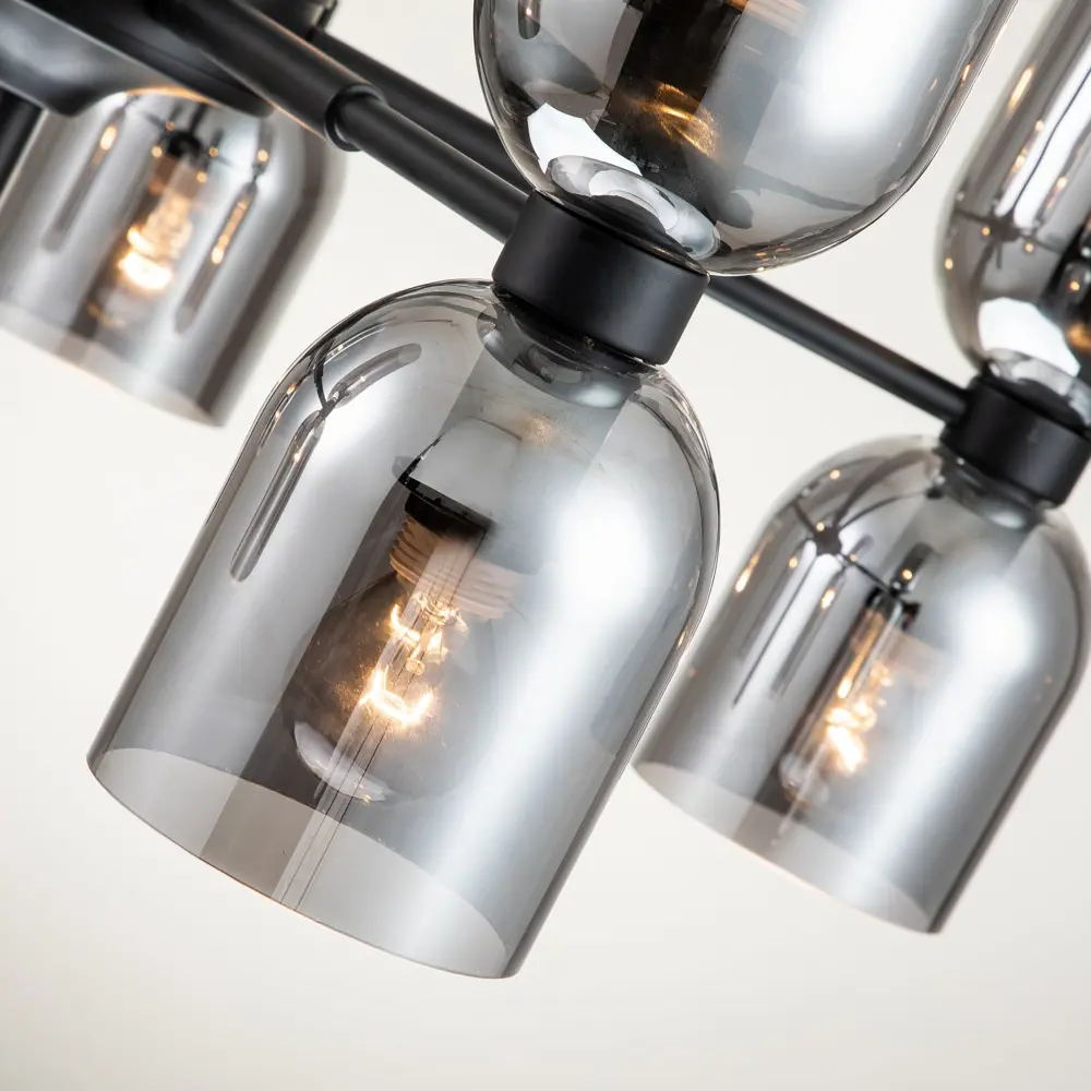 Фото 5 Люстра подвесная светодиодная Favourite Amusing 1662-5P 10 ламп 20 м² цвет черный Фото 5 Люстра подвесная светодиодная Favourite Amusing 1662-5P 10 ламп 20 м² цвет черный