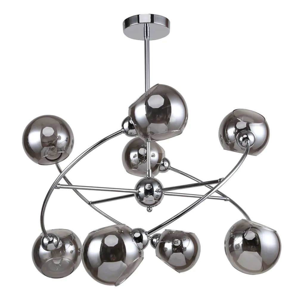 Фото 2 Люстра потолочная светодиодная Favourite Rimula 1353-8P 8 ламп 16 м² цвет хром Фото 2 Люстра потолочная светодиодная Favourite Rimula 1353-8P 8 ламп 16 м² цвет хром