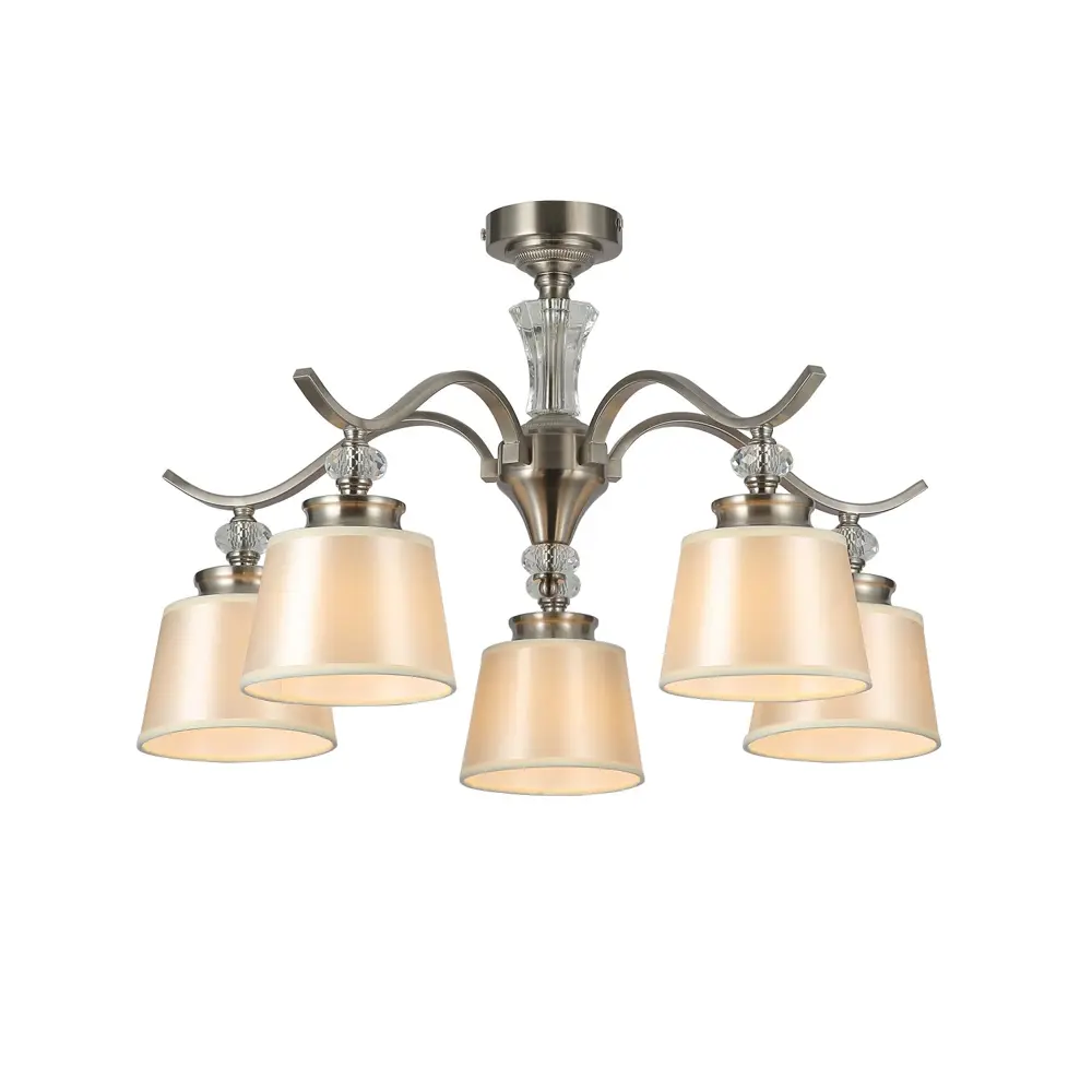 Фото Люстра потолочная светодиодная Favourite Unitas 1640-5P 5 ламп 10 м² цвет желтый Фото Люстра потолочная светодиодная Favourite Unitas 1640-5P 5 ламп 10 м² цвет желтый