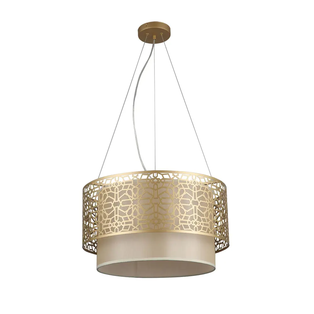 Фото 2 Люстра подвесная светодиодная Favourite Arabesco 1703-5P 5 ламп 10 м² цвет золотой Фото 2 Люстра подвесная светодиодная Favourite Arabesco 1703-5P 5 ламп 10 м² цвет золотой