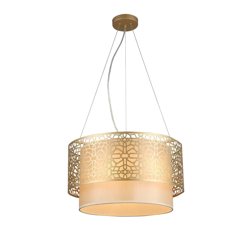 Фото Люстра подвесная светодиодная Favourite Arabesco 1703-5P 5 ламп 10 м² цвет золотой Фото Люстра подвесная светодиодная Favourite Arabesco 1703-5P 5 ламп 10 м² цвет золотой