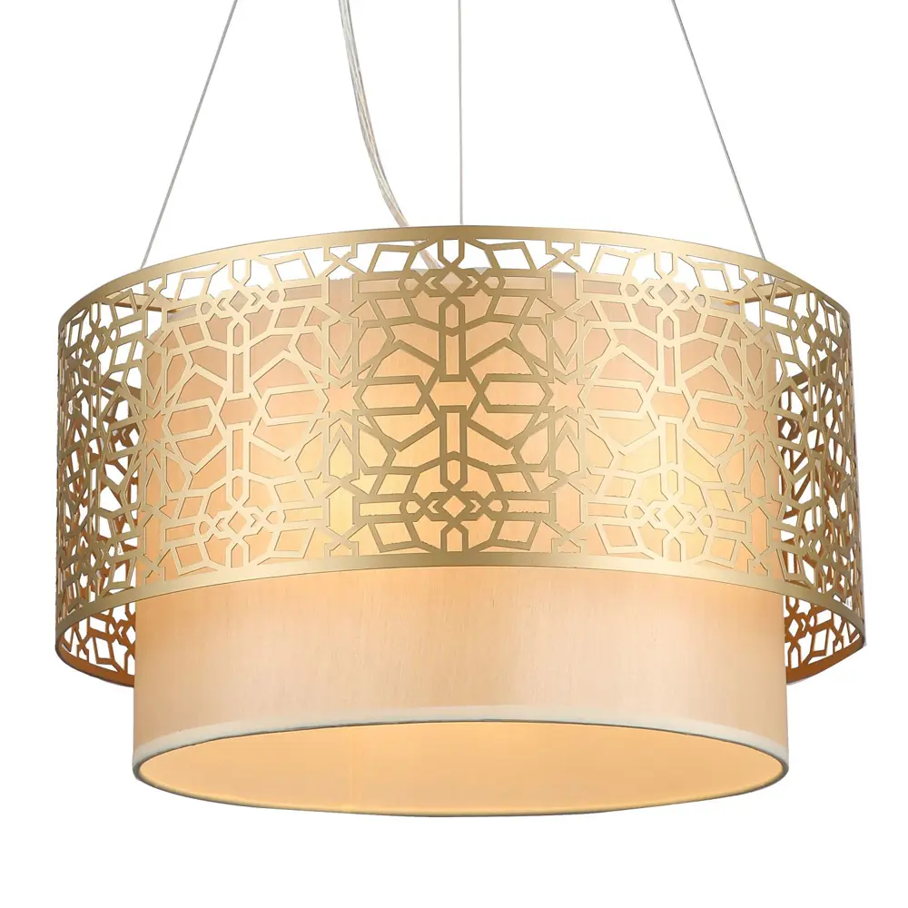 Фото 5 Люстра подвесная светодиодная Favourite Arabesco 1703-5P 5 ламп 10 м² цвет золотой Фото 5 Люстра подвесная светодиодная Favourite Arabesco 1703-5P 5 ламп 10 м² цвет золотой