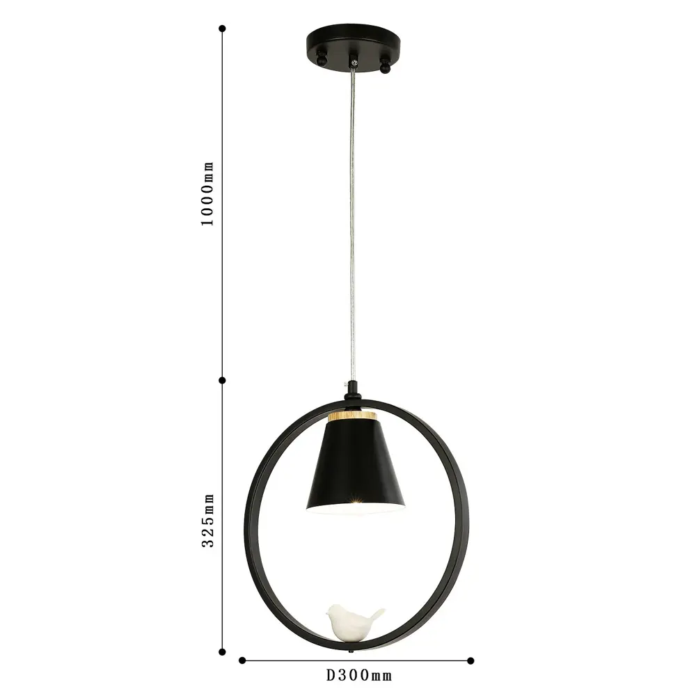 Фото 3 Светильник подвесной светодиодный Favourite Uccello 1737-1P 1 лампа 2 м² цвет черный Фото 3 Светильник подвесной светодиодный Favourite Uccello 1737-1P 1 лампа 2 м² цвет черный