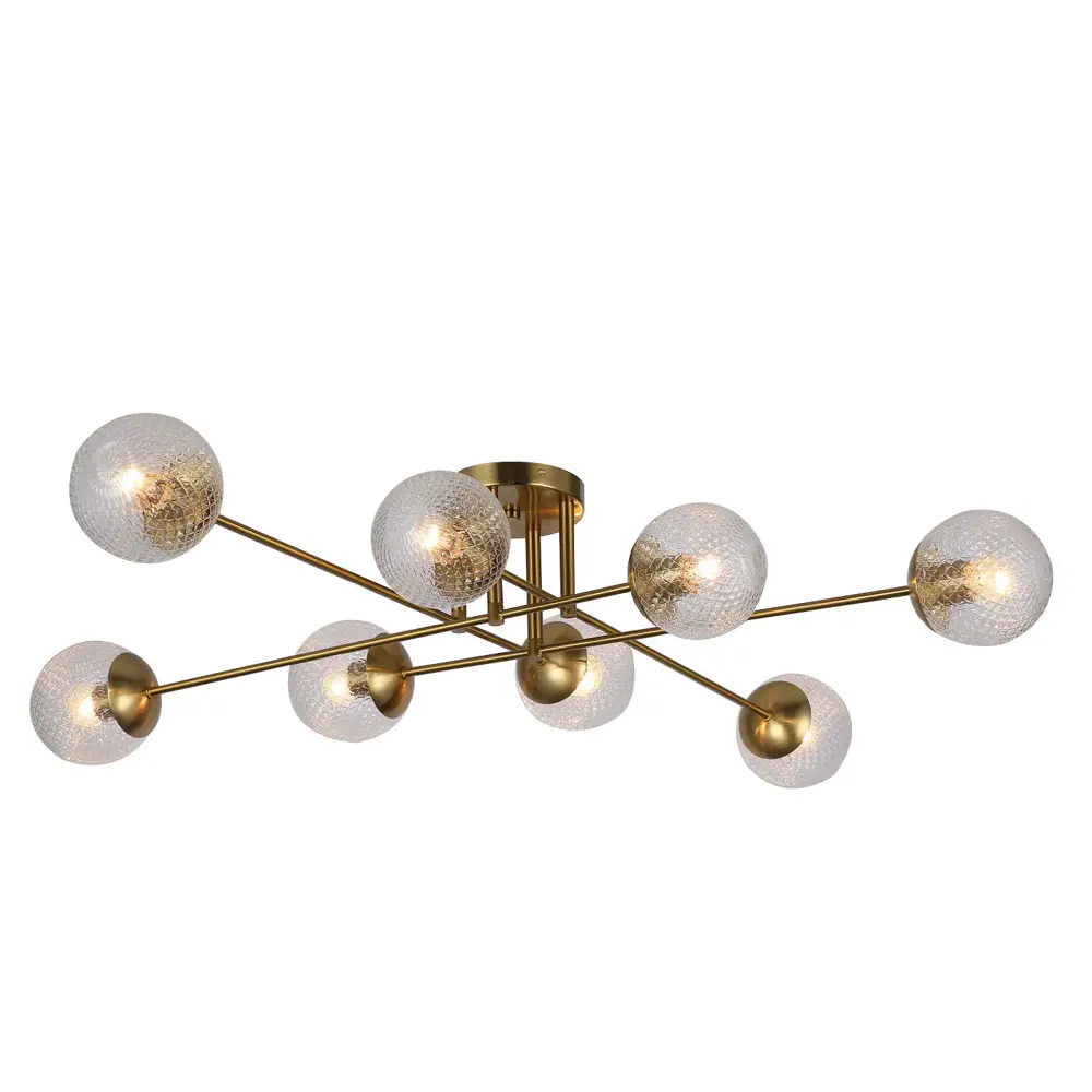 Фото Люстра потолочная светодиодная Favourite Wiggly 1904-8P 8 ламп 24 м² цвет коричневый Фото Люстра потолочная светодиодная Favourite Wiggly 1904-8P 8 ламп 24 м² цвет коричневый