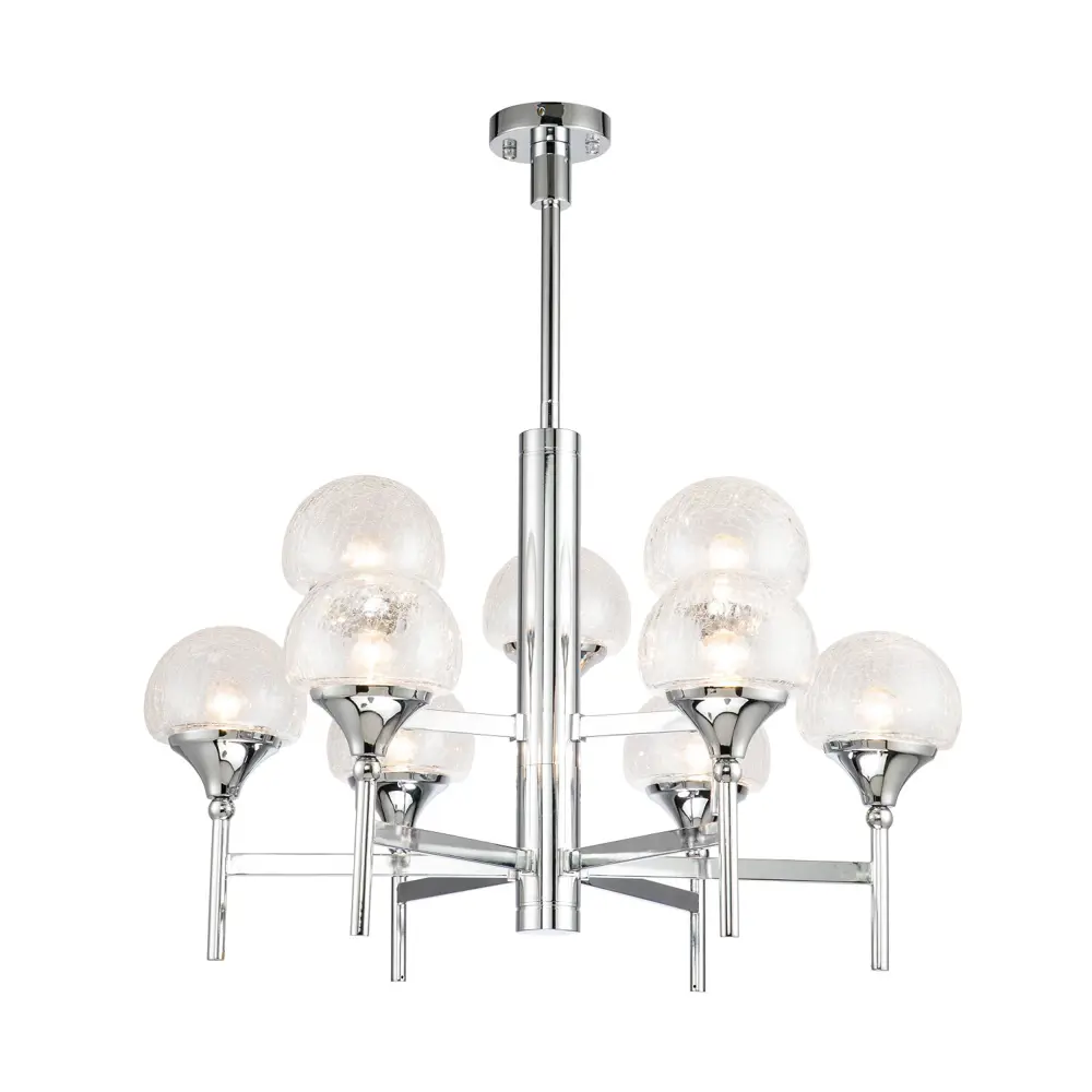 Фото Люстра подвесная светодиодная Favourite Impulse 1796-9P 9 ламп 18 м² цвет серый Фото Люстра подвесная светодиодная Favourite Impulse 1796-9P 9 ламп 18 м² цвет серый