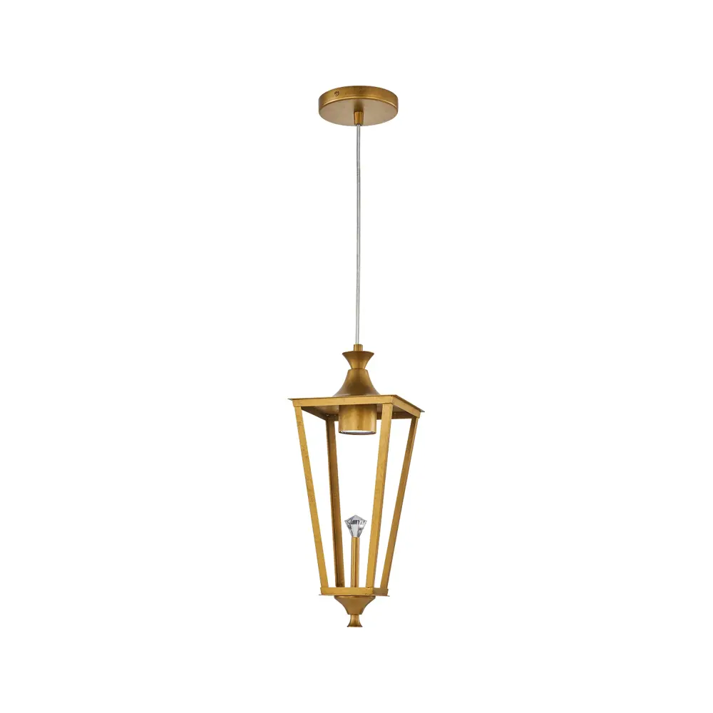 Фото 2 Светильник подвесной светодиодный хрустальный Favourite Lampion 5978-1P 1 лампа м² цвет золотой Фото 2 Светильник подвесной светодиодный хрустальный Favourite Lampion 5978-1P 1 лампа м² цвет золотой