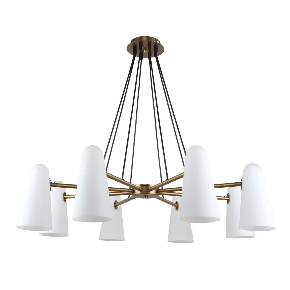 Фото 2 Люстра подвесная светодиодная Favourite Vision 1544-8P 8 ламп 16 м² цвет белый Фото 2 Люстра подвесная светодиодная Favourite Vision 1544-8P 8 ламп 16 м² цвет белый