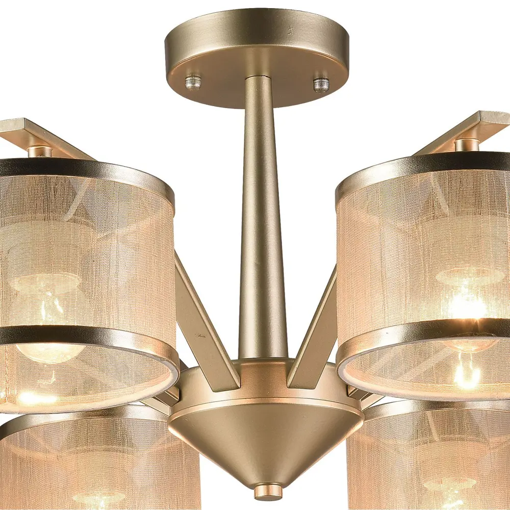 Фото 4 Люстра потолочная светодиодная Favourite Bonbon 1396-8P 8 ламп 16 м² цвет бежевый Фото 4 Люстра потолочная светодиодная Favourite Bonbon 1396-8P 8 ламп 16 м² цвет бежевый