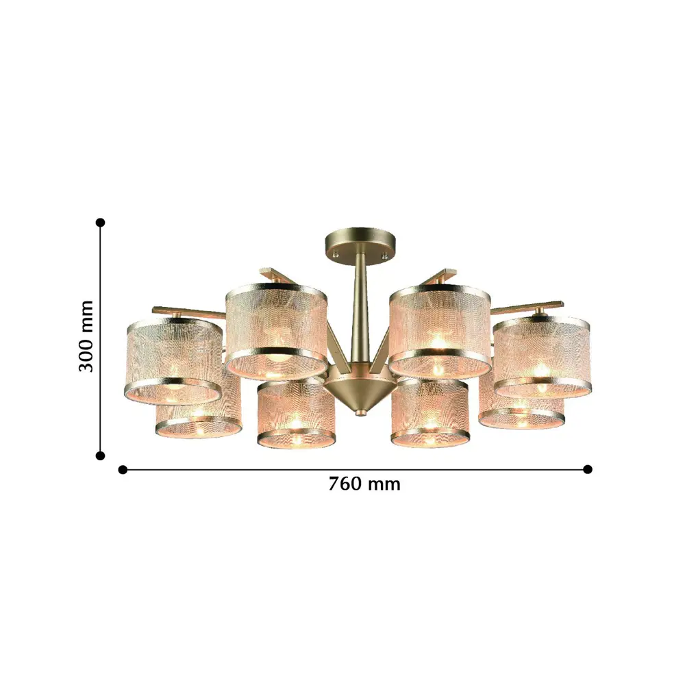 Фото 3 Люстра потолочная светодиодная Favourite Bonbon 1396-8P 8 ламп 16 м² цвет бежевый Фото 3 Люстра потолочная светодиодная Favourite Bonbon 1396-8P 8 ламп 16 м² цвет бежевый