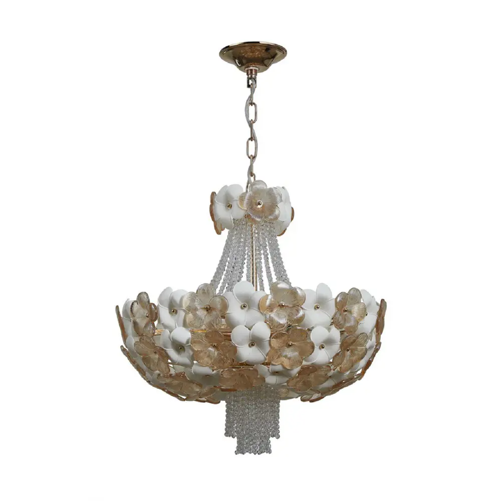 Фото 2 Люстра подвесная светодиодная Favourite Viola 1690-9P 9 ламп 18 м² цвет золотой