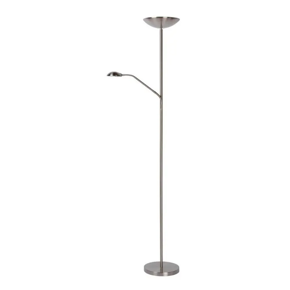 Фото Торшер светодиодный Lucide 19791_24_12 теплый белый (желтый) свет цвет серый/серебристый