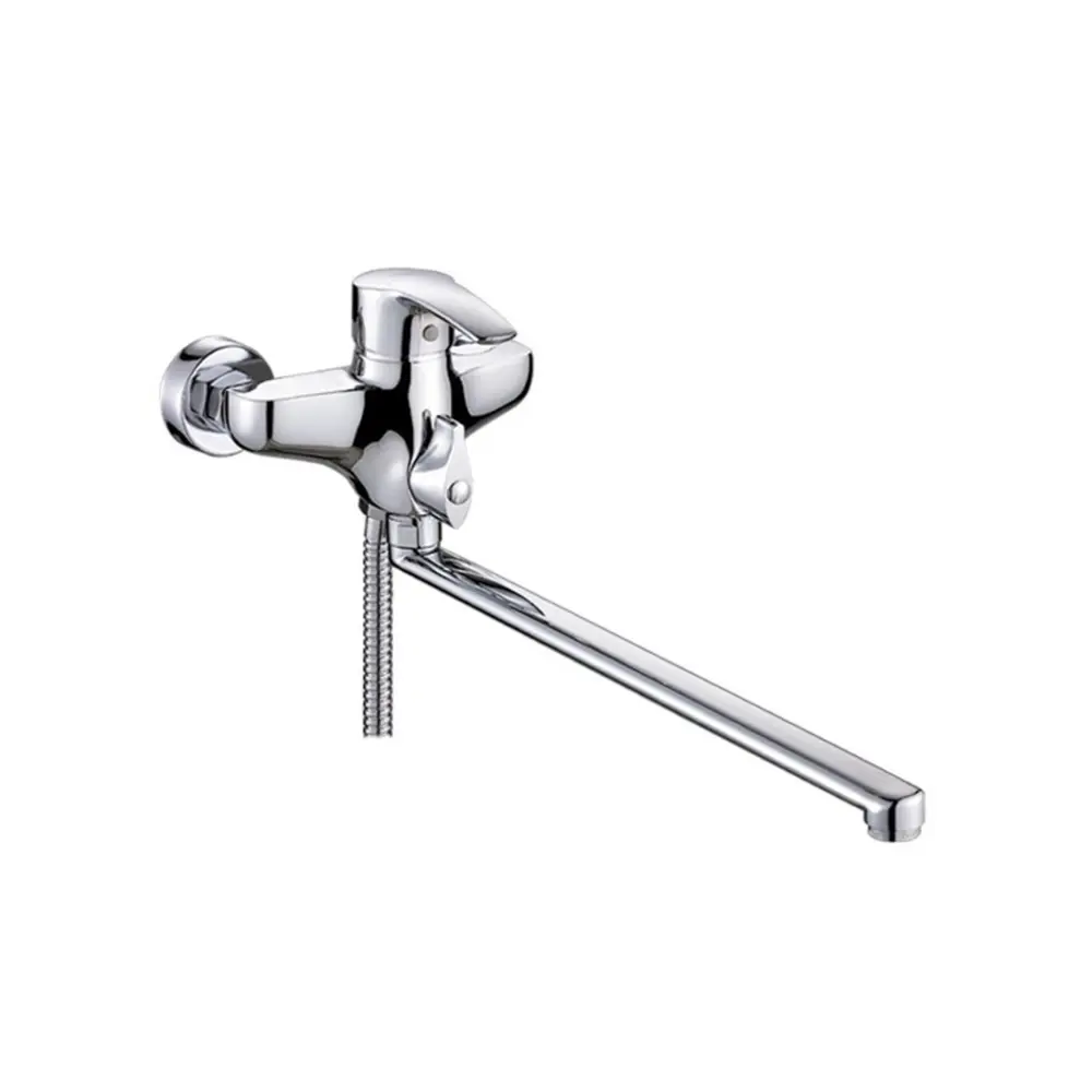 Фото Смеситель для ванны Potato P2208 однорычажный с душевой лейкой цвет хром Фото Смеситель для ванны Potato P2208 однорычажный с душевой лейкой цвет хром