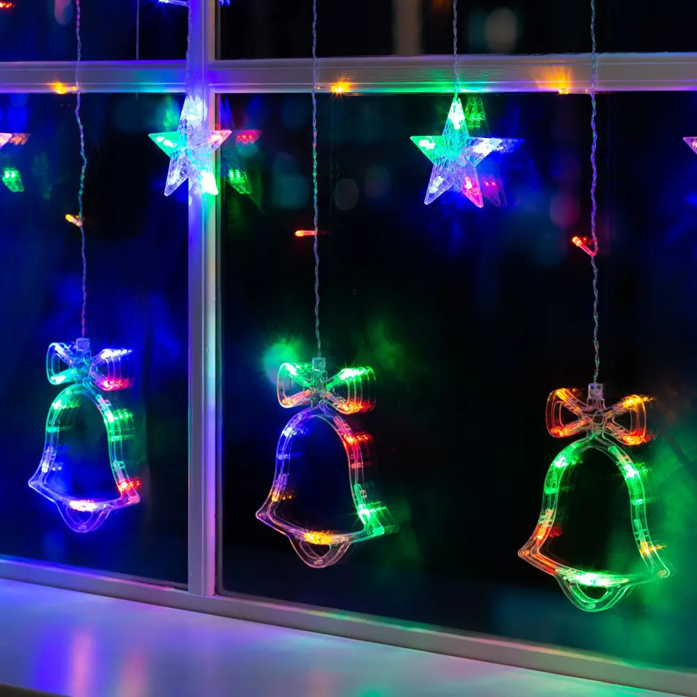 Фото 3 Электрогирлянда комнатная Luazon lighting 2361706 бахрома 2.4x2.4 м 138 ламп цвет разноцветный 8 режимов работы Фото 3 Электрогирлянда комнатная Luazon lighting 2361706 бахрома 2.4x2.4 м 138 ламп цвет разноцветный 8 режимов работы
