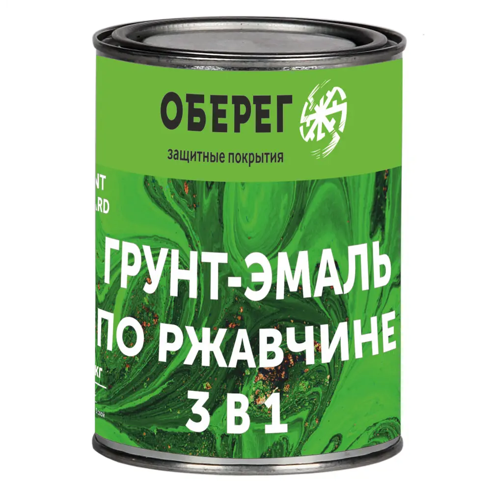 Фото Грунт-эмаль по ржавчине 3в1 Paint Guard глянцевая алкидная База С 1л Фото Грунт-эмаль по ржавчине 3в1 Paint Guard глянцевая алкидная База С 1л