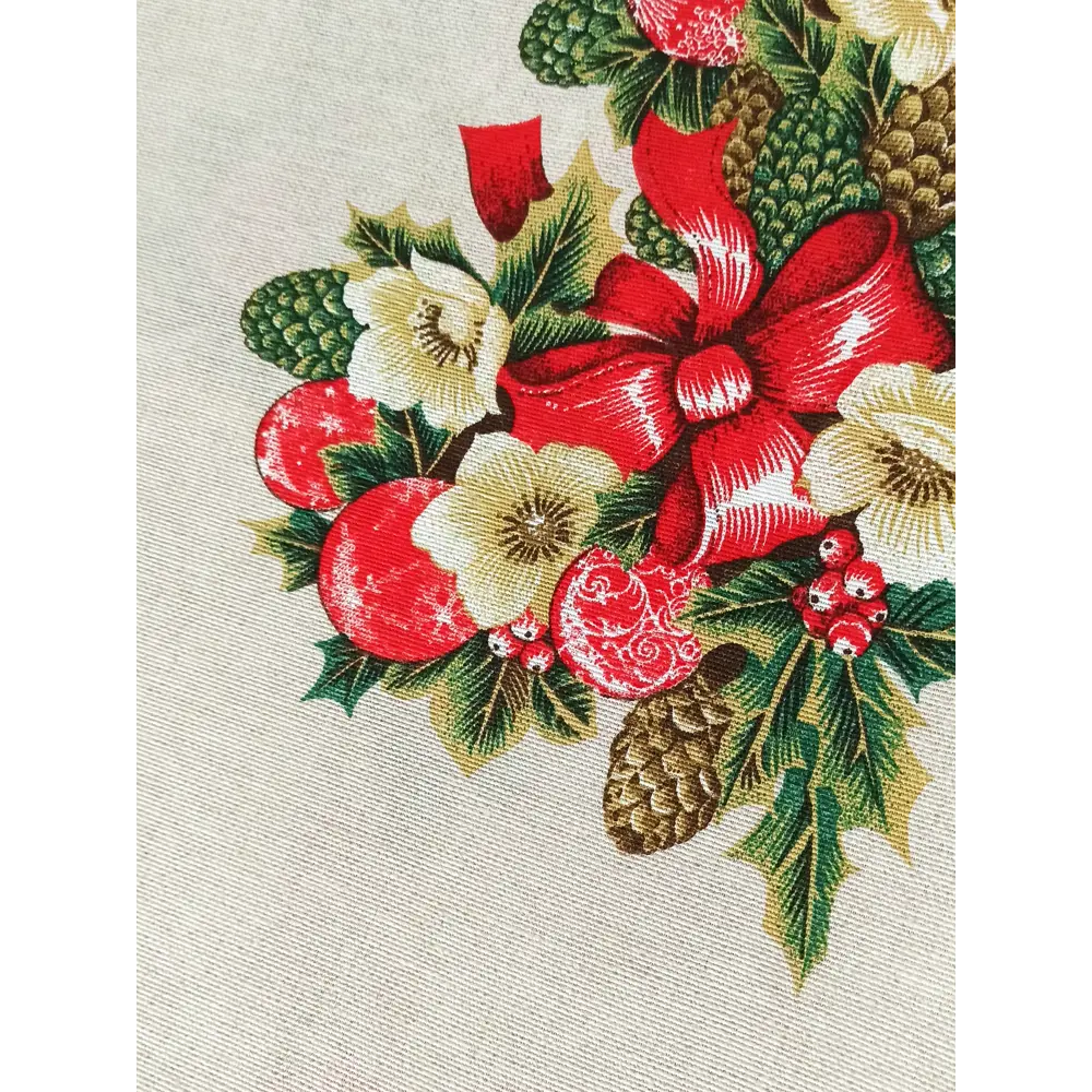 Фото 4 Отрез ткани для скатерти Kauffort Шишки - XL 160x260 см Фото 4 Отрез ткани для скатерти Kauffort Шишки - XL 160x260 см